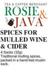 SPICES FOR MULLED WINE & CIDER - 4 SACKS